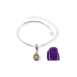 Dave The Bunny Bracelet, 7 inches, Silver
