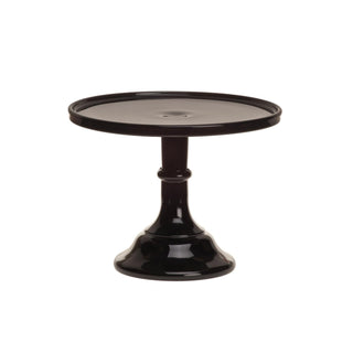 Mosser Glass Dishware Plate, 9 Inch, Black