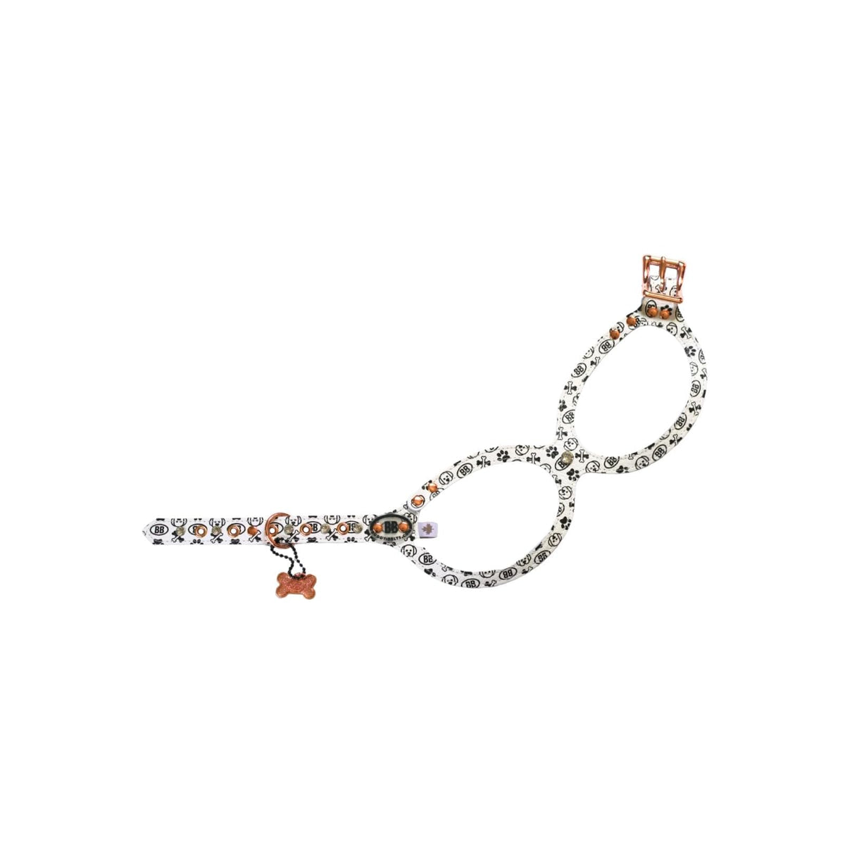 BUDDY BELT Animal Harness, 4, Blanc