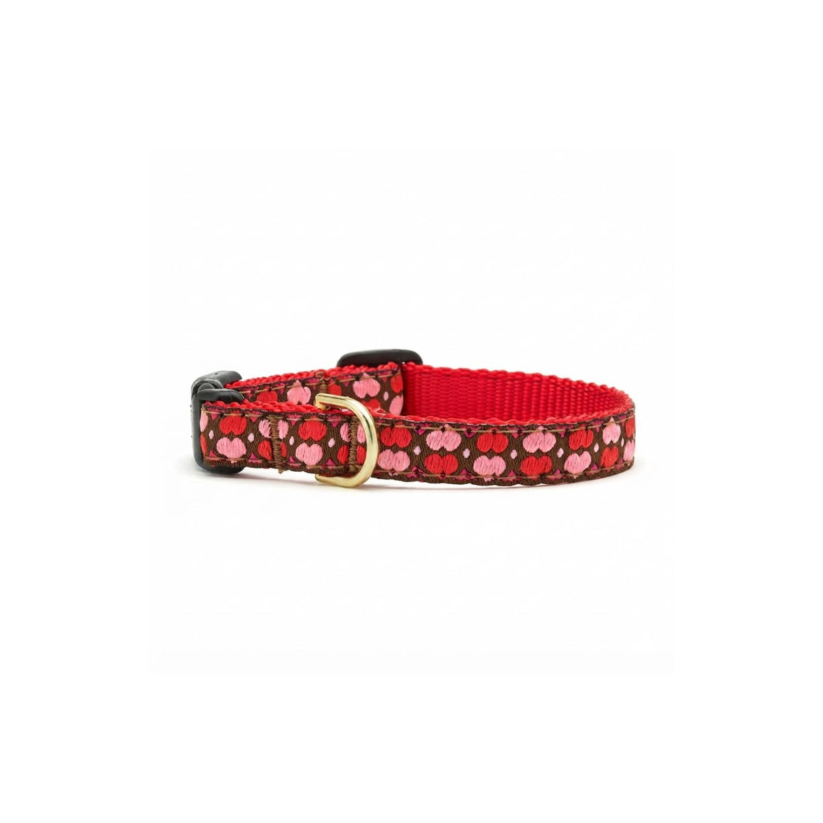 Up Country Animal Collar, Size 10, Red, Pink
