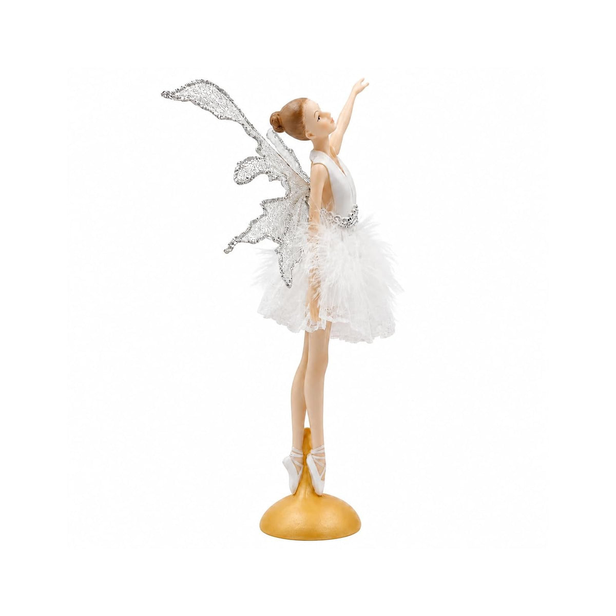 Comfy Hour Figurine, 11.2", White and Silver