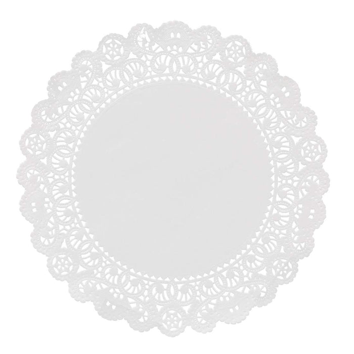 Hygloss Products Round Paper Doilies - Decorative, White Lace Doilies - Disposable - Food Grade Safe - 8 Inches - 36 Pack