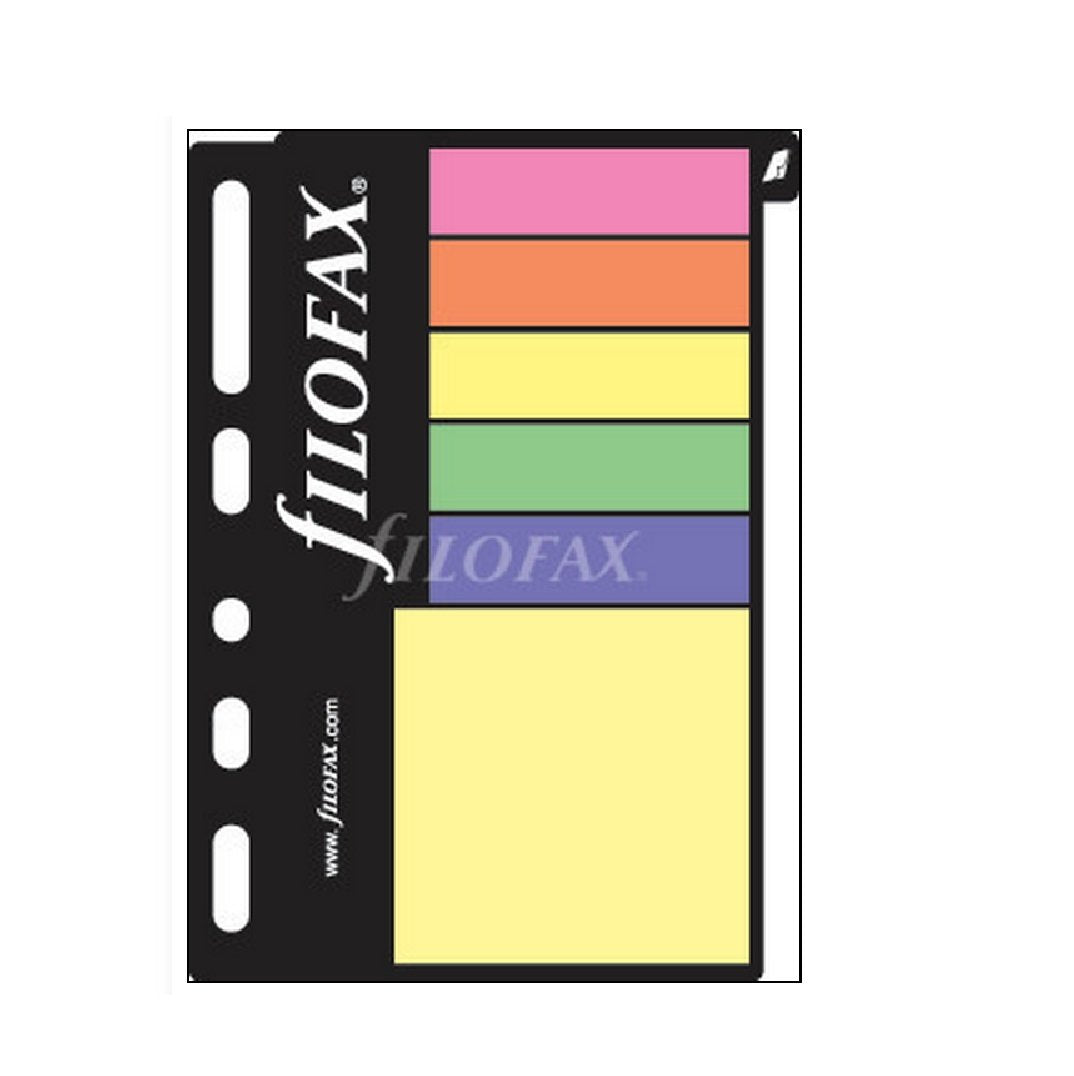 Rediform Filofax Pocket, Sticky Notes Assorted Colors, Color May Vary Multi-Fit (B210136)
