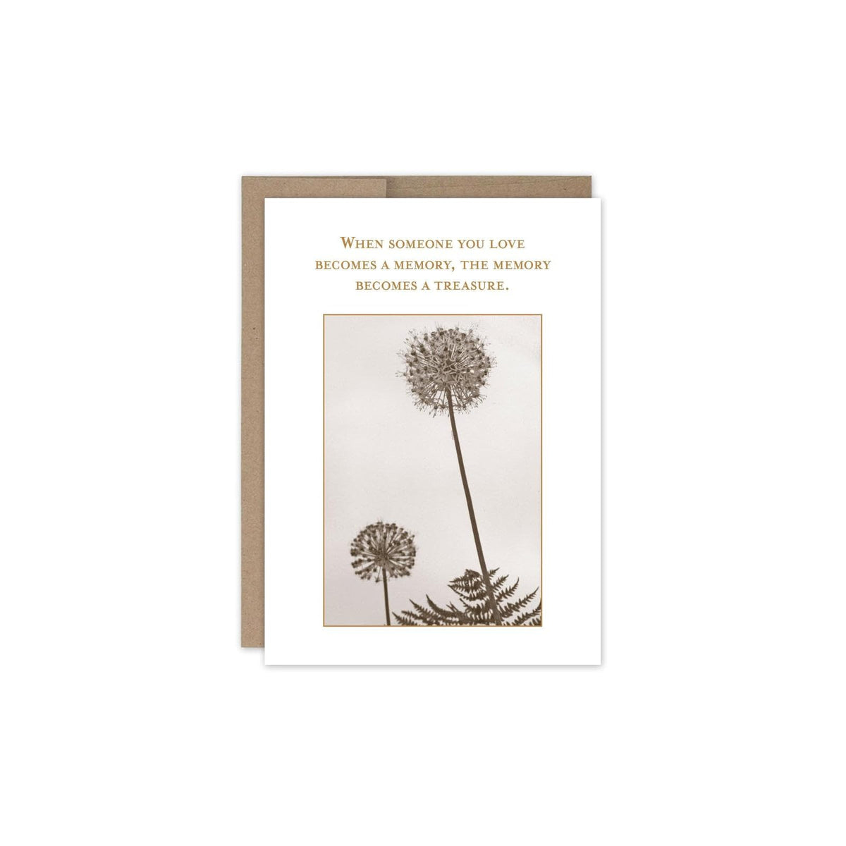 Shannon Martin Design Greeting Card, 4.5 x 6.25", Rich Copper and Sepia Tones