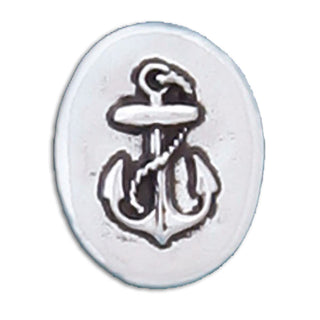 Basic Spirit Pocket Token Coin - Anchor/Refuse to Sink - Handcrafted Pewter, Love Gift for Men and Women, Coin Collecting