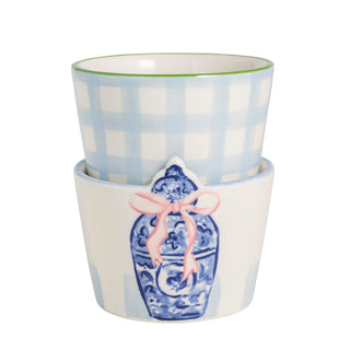 Mud Pie Dishware Bowl, 2" x 3" dia, Blue