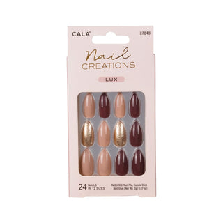 Cala False Nail, Large, Brown