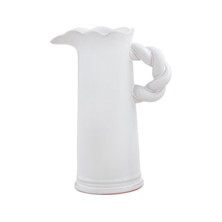 Mud Pie Vase, 7" x 5.25", White