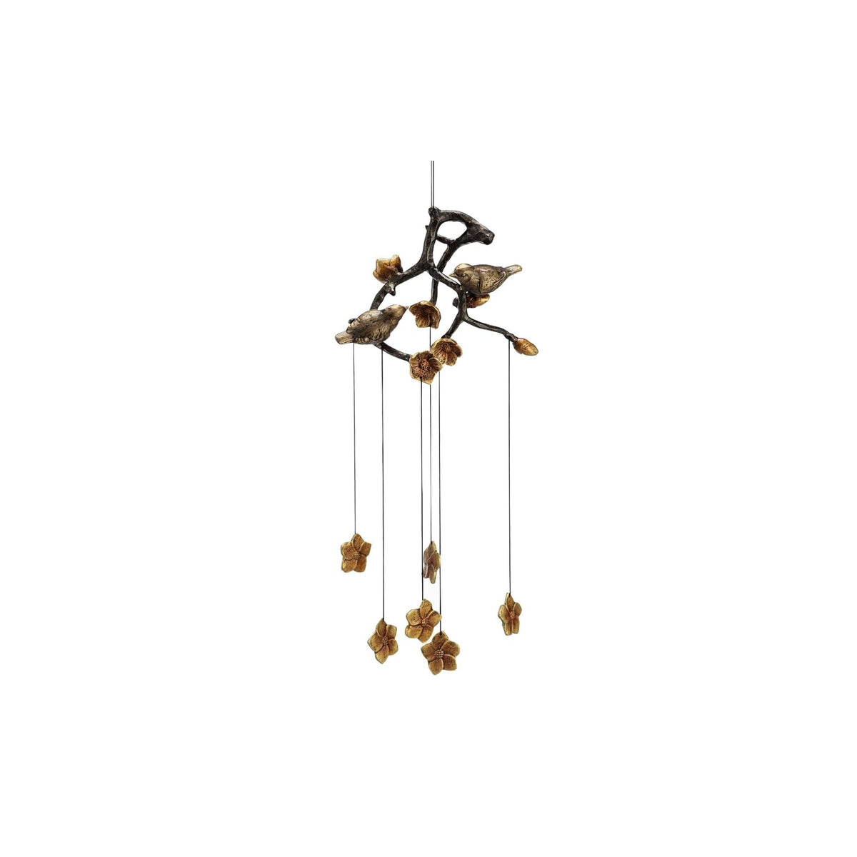 SPI Wind Chime, Black and Gold, Modern