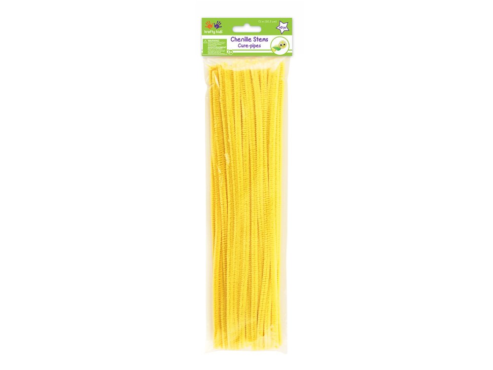Krafty Kids Wire, 1/4" x 12" X 40 PIECE, Yellow
