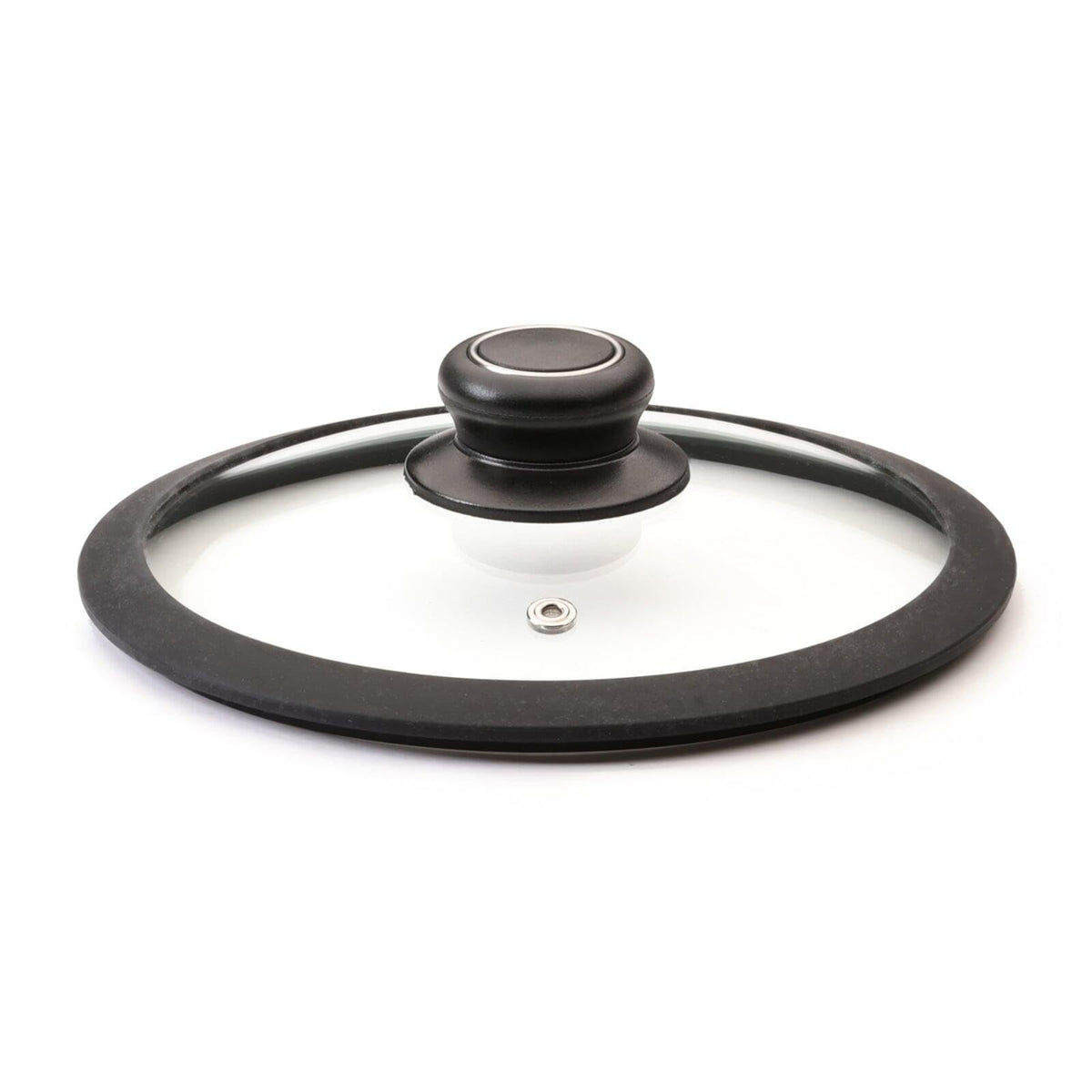 Black Cube Container Lid, 8-Inch Diameter, Black