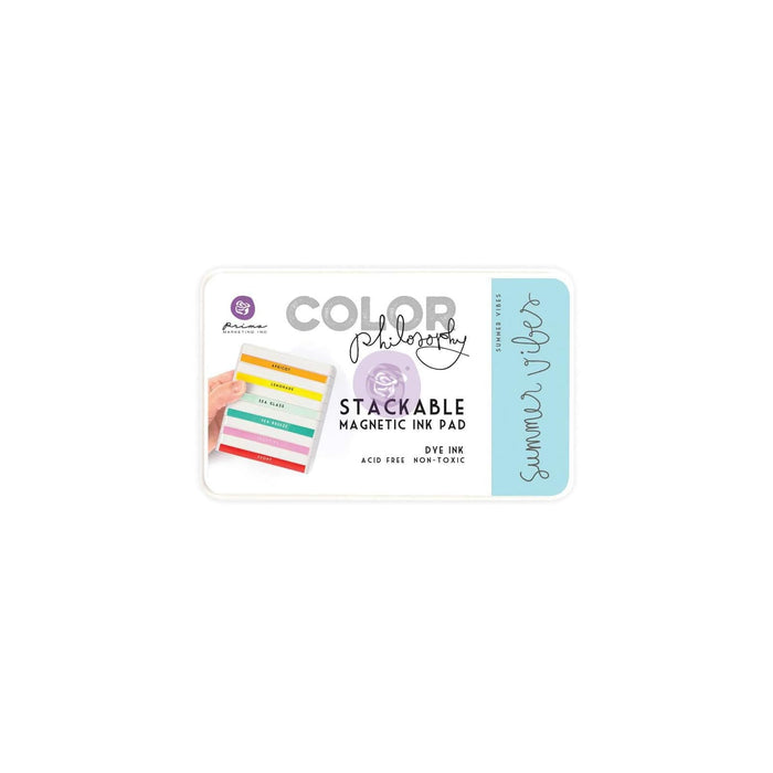 PRIMA MARKETING INC Art Craft Kit, Stackable magnetic ink pad- Summer Vibes, Sta