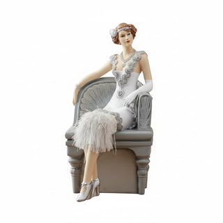 Comfy Hour 9.5 Inch Lady Figurine, 1920s Art Deco Woman Statue