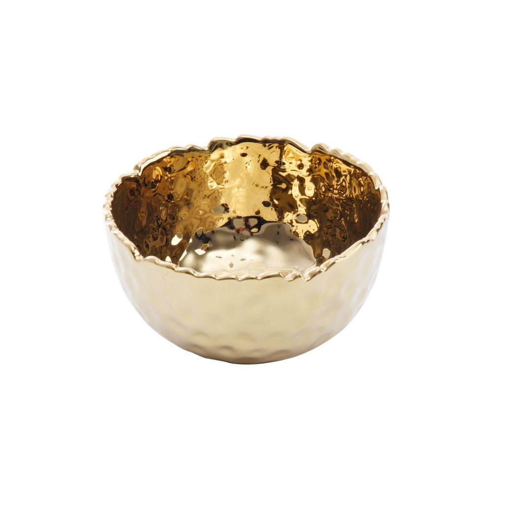 Pampa Bay Dishware Bowl, 4 inches, Gold/Golden