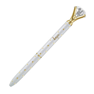 Creative Brands Writing Instrument, 1 Count (Pack of 1), White/Gold Dot - Hope