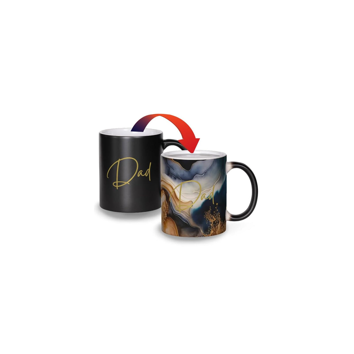 The Mug Experience Drinking Cup, 12 Ounces, Marble Dad