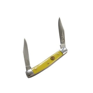 Elk Ridge Knife, 2.85-Inch Closed, Derlin Yellow