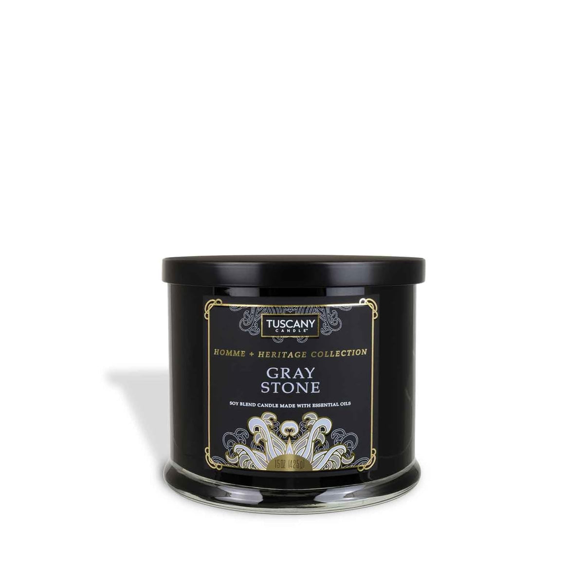 Tuscany Candle Candle, 15 oz, Black