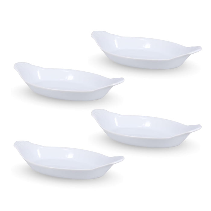 BIA Cordon Bleu 900051S4SIOC Au Gratin Porcelain Baking Dish Large White
