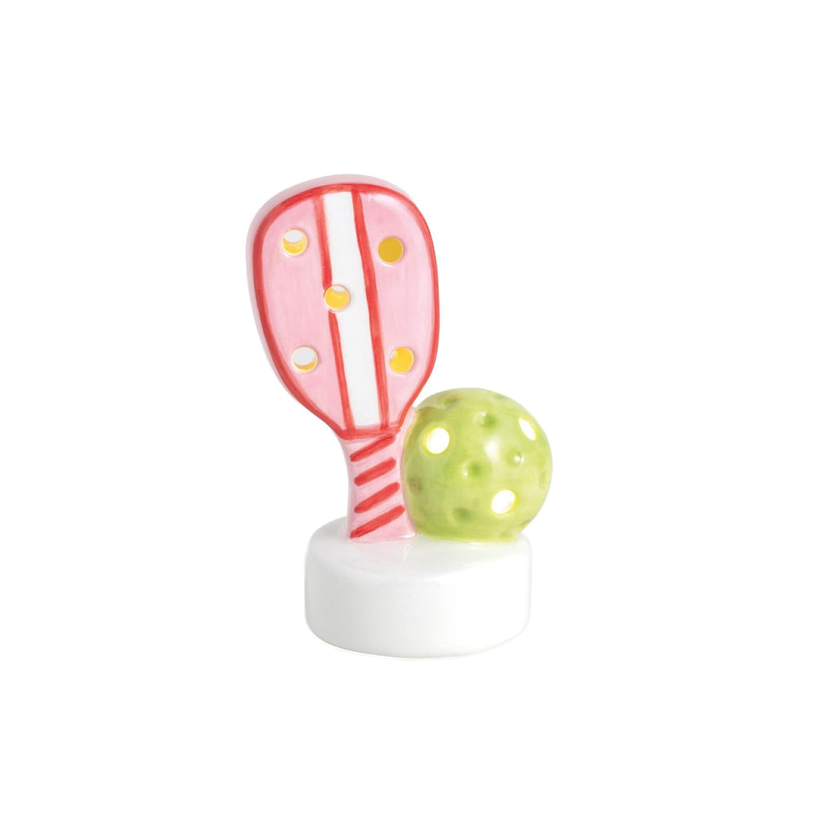 Mud Pie Lamp, 3 1/4" x 3 1/4" dia, Pink