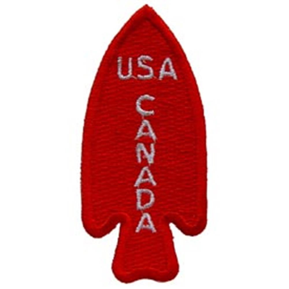 EE Fabric Applique Patch, 3 inches, Red