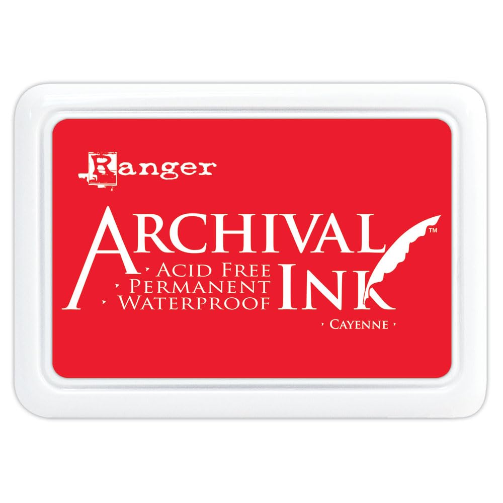 Ranger Rubber Stamp, One Size, Red