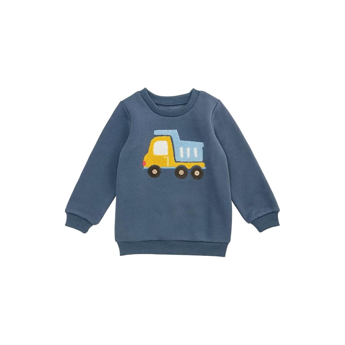 Mud Pie Sweatshirt, Navy, Kids Navy Dumptruck Sweatshirt