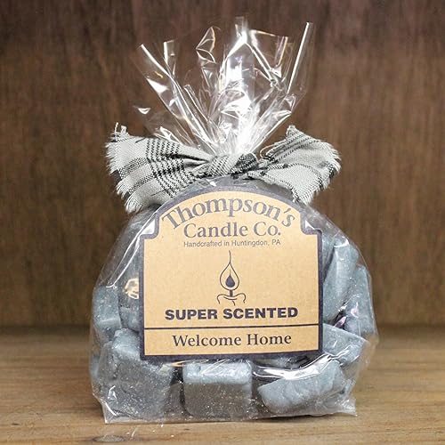 Thompson’s Candle Co. Super Scented Welcome Home Wax Crumbles – 6 oz Handcrafted Paraffin Wax Melts, Warm Cinnamon & Spice Fragrance, Made in The USA