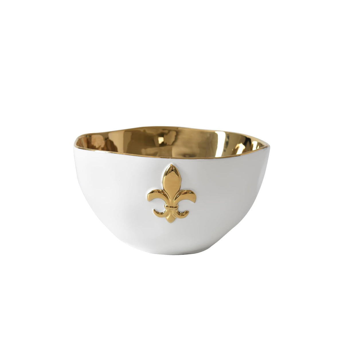 Pampa Bay Dishware Place Setting, Large, White and Gold