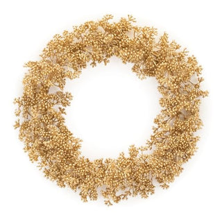 Melrose Christmas Berry Wreath, 13.5”D, Plastic, Holiday Season Decoration