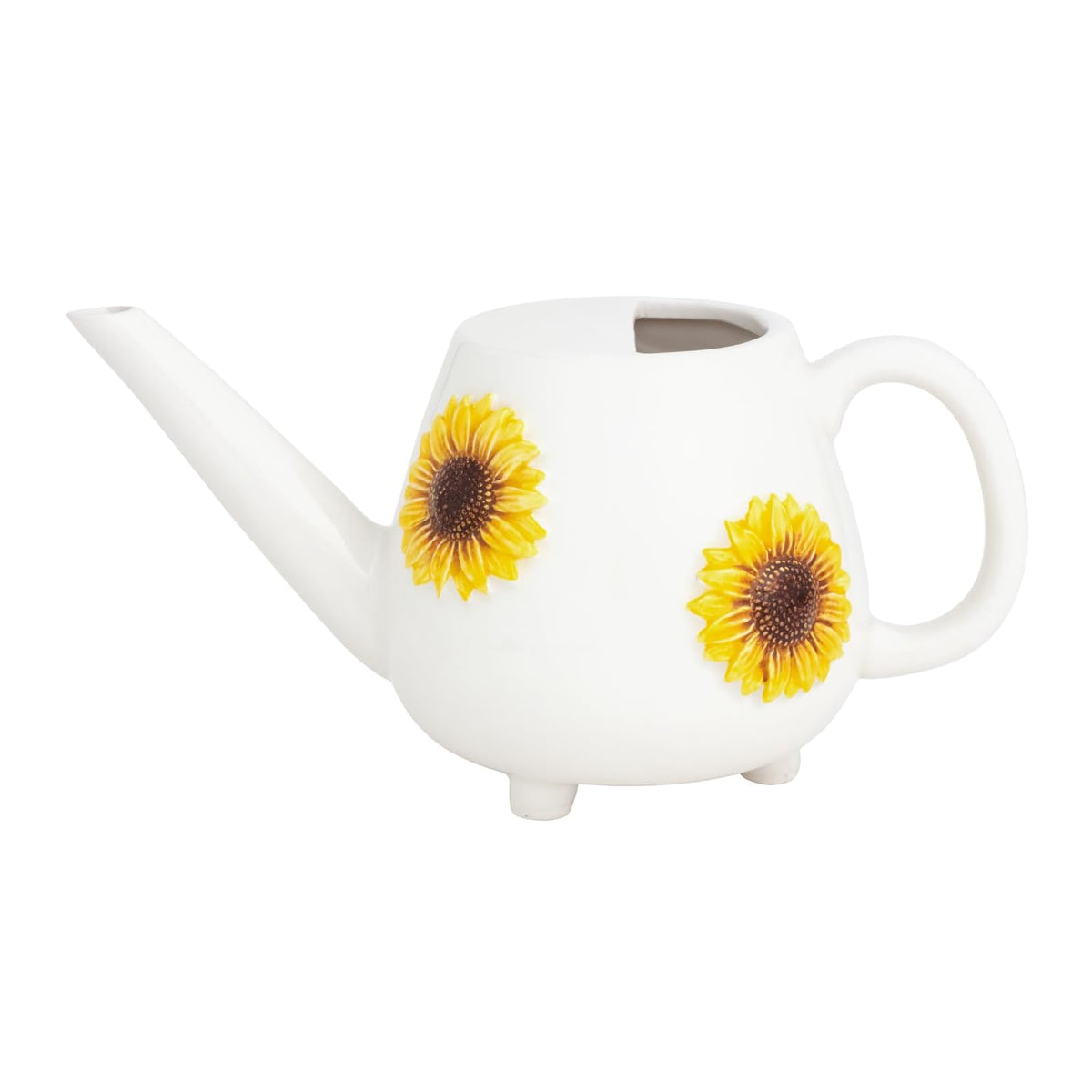 Mud Pie Watering Can, 3 1/2" x 7 1/4", White