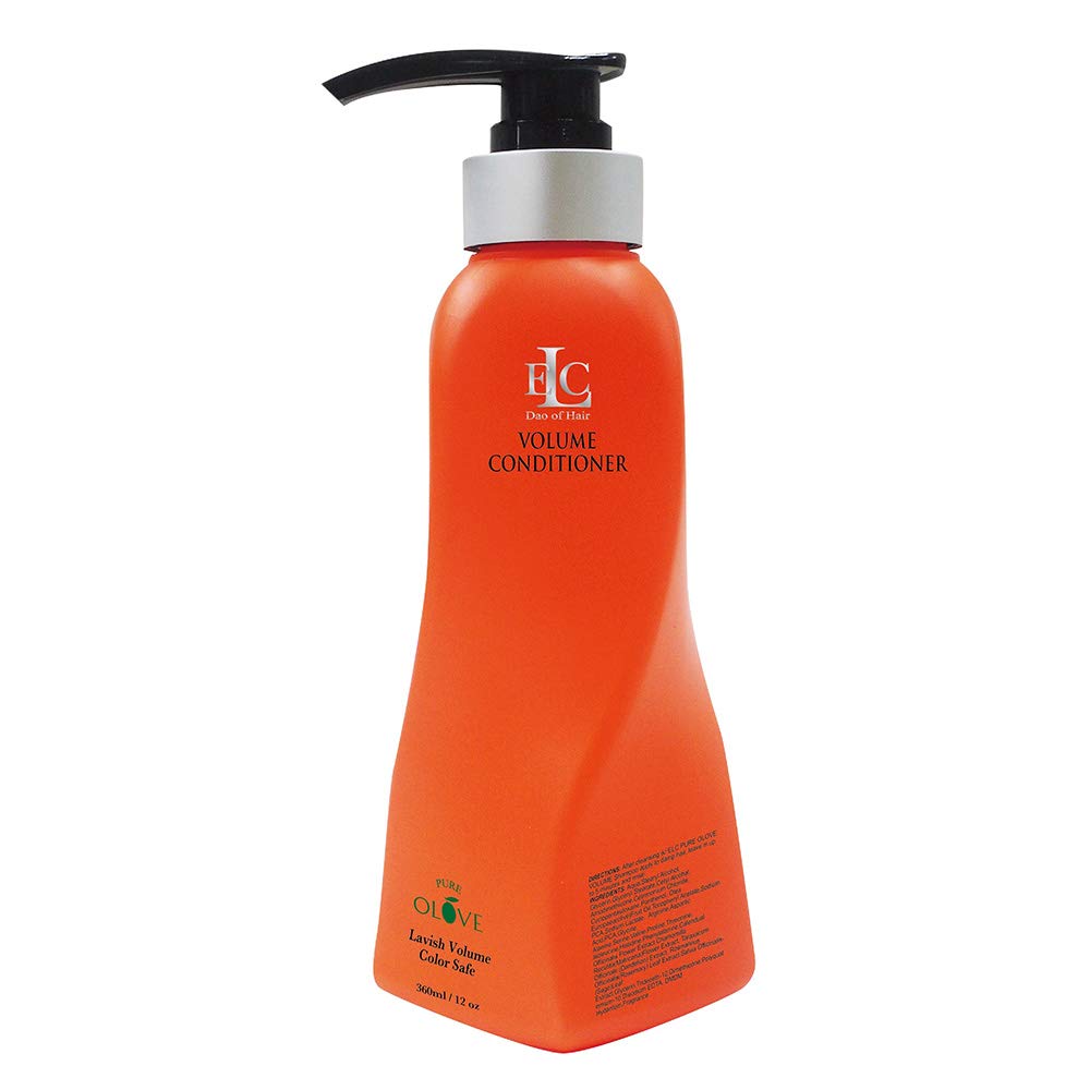 ELC Dao of Hair Pure Olove Volume Conditioner (12 oz) Color Protecting, Thickening, Bodybuilding, Volumizing, Nourishing, Repairing, Light Weight daily conditioner for Fine Limp, Thin Hair.