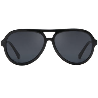 DUCO Sunglasses, common, Black Frame Grey Lens