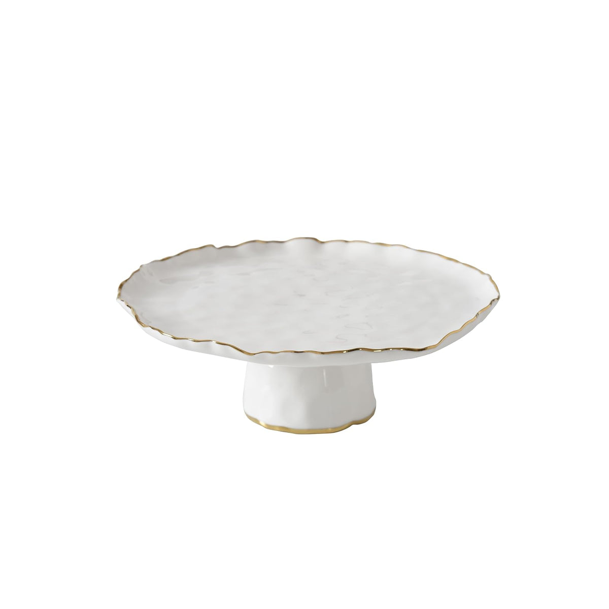 Pampa Bay Tray, Medium, White and Gold