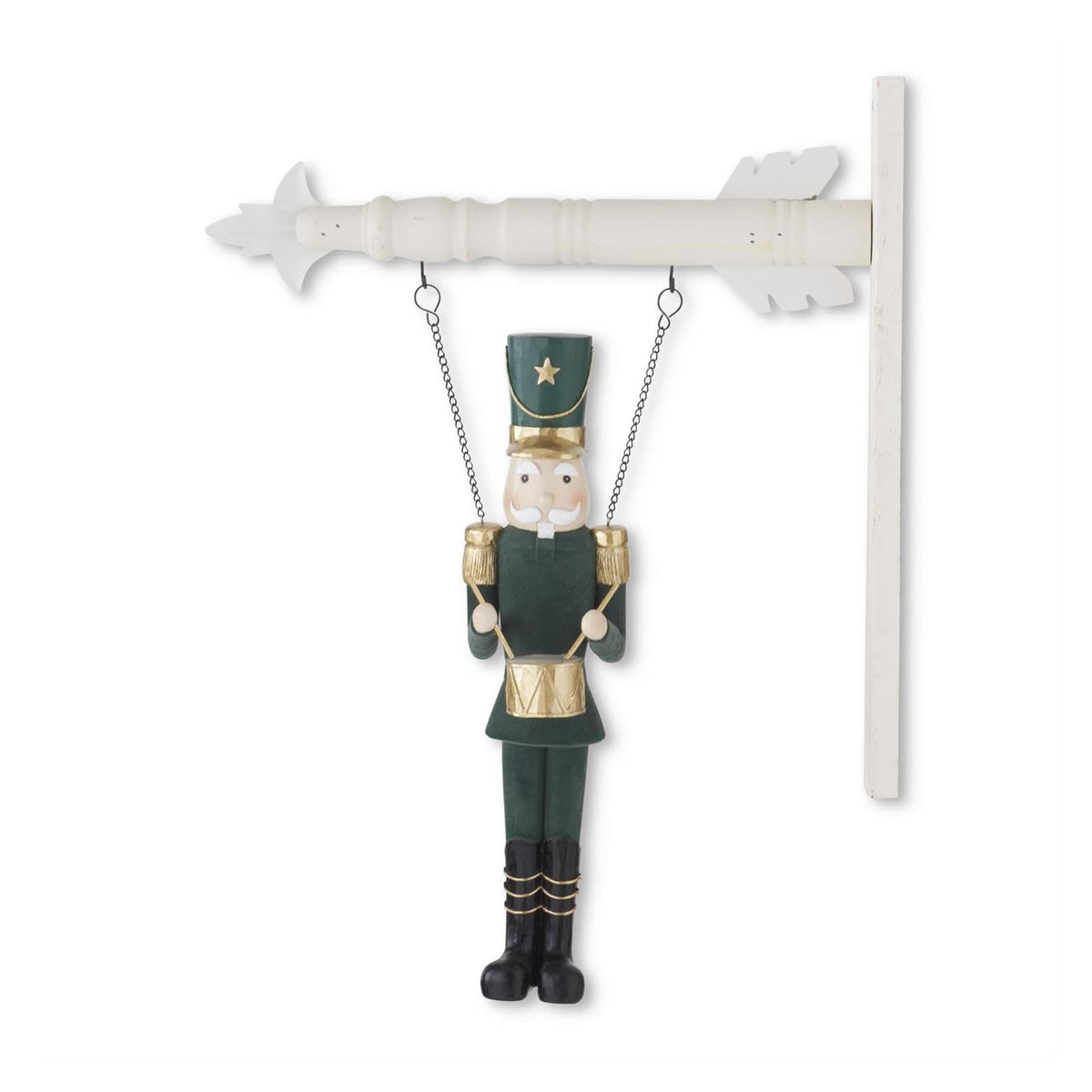 K&K Interiors Figurine, 16.5-inches, Dark Green