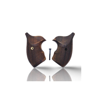 Zib Grips Gun Grip, Walnut Wood, Fishscale - Brown