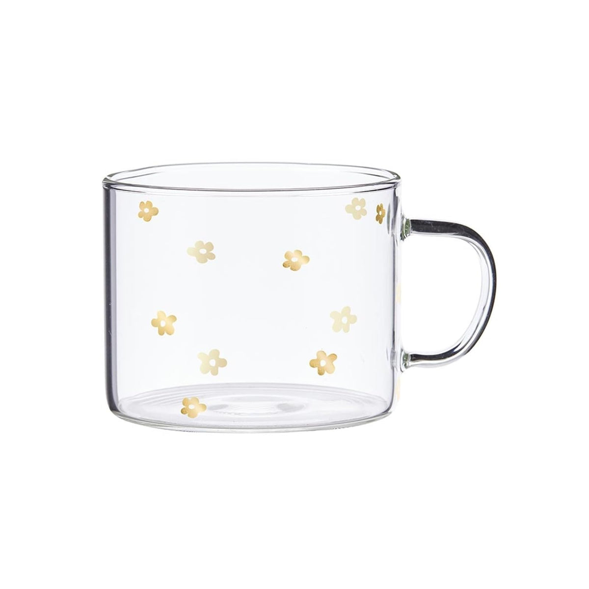 Santa Barbara Design Studio Drinking Cup, 16 Ounces, Gold Floral