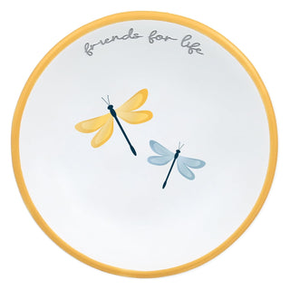 Pavilion Gift Company Tray, 2.5", Yellow, Blue, Black, Gold, and White