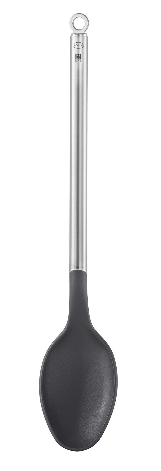 Rösle Spoon, Serving Spoon, Silver & Black