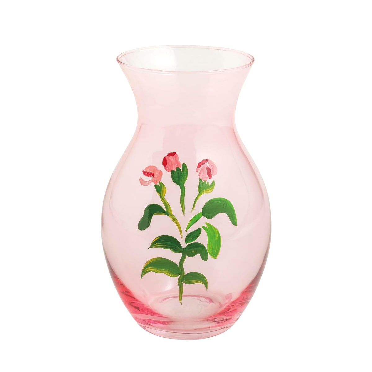 Mud Pie Vase, 5 1/2" x 2 3/4" dia, Light/Pastel Pink