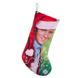 Kurt Adler Elvis w/Santa Hat Stocking Standard