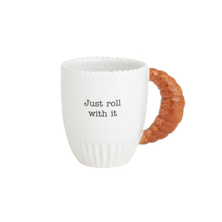 Mud Pie Drinking Cup, 15 Ounces, Croissant