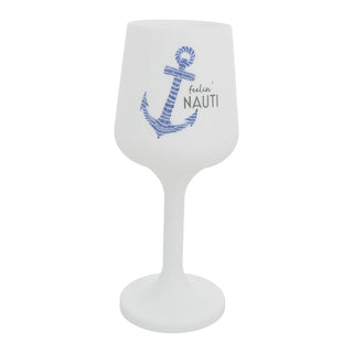 Pavilion Gift Company Drinking Cup, 12 Ounces, White, Blue