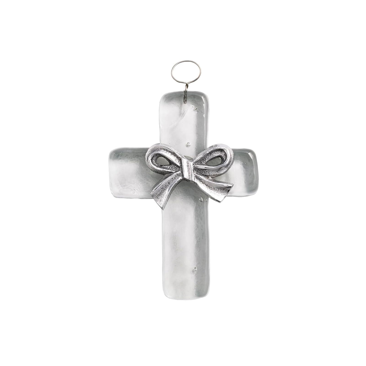 Mud Pie Hanging Ornament, 4 1/2" x 3", Silver