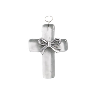 Mud Pie Hanging Ornament, 4 1/2" x 3", Silver