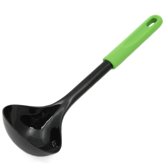 Chef Craft Basic Nylon Cooking/Serving Ladle, 12 inch — Green/Black