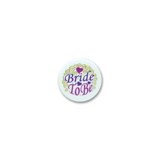 Beistle Bride to Be Satin Button