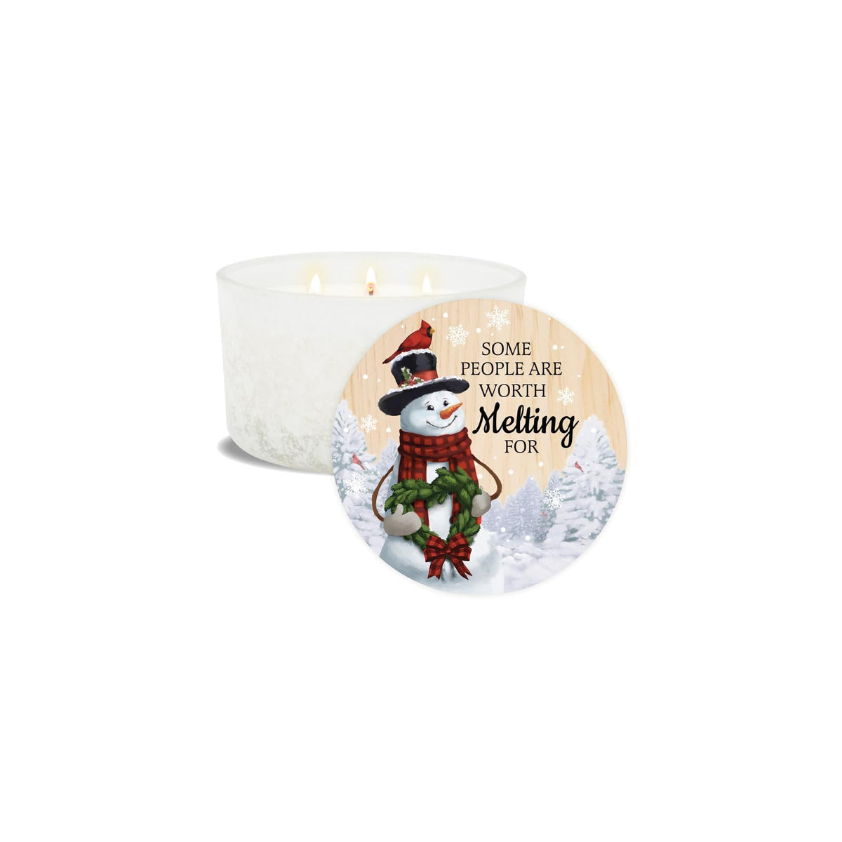 Carson Candle, 5.13" W, White