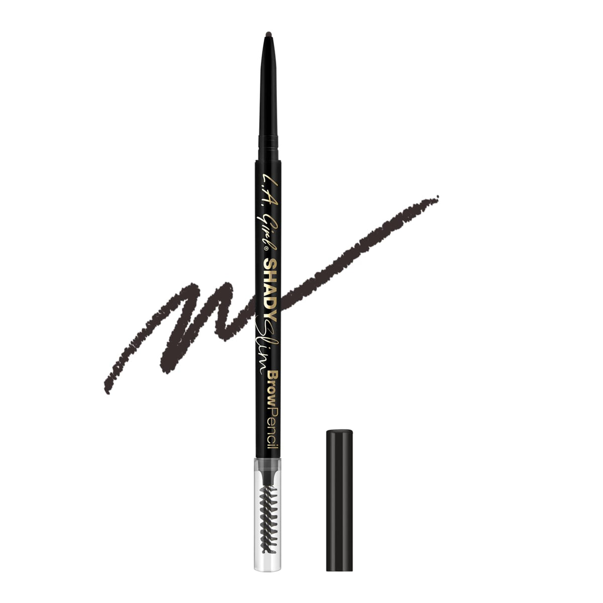 L.A. Girl, Shady Slim Brow Pencil Black Brown, 0.01 Ounce