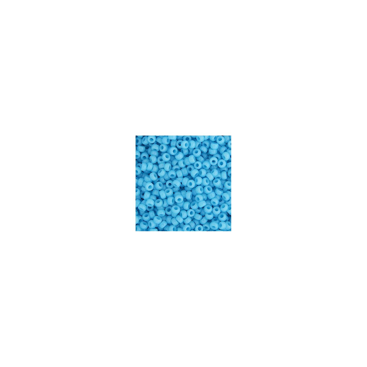 John Bead Craft Bead, 11/0, Light Blue Opaque #413